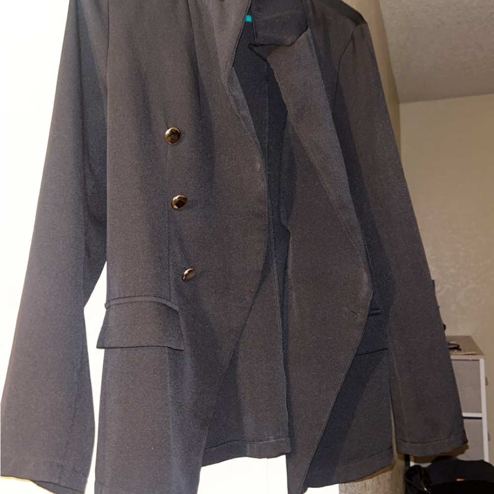 Black Tailored Blazer with Lapels